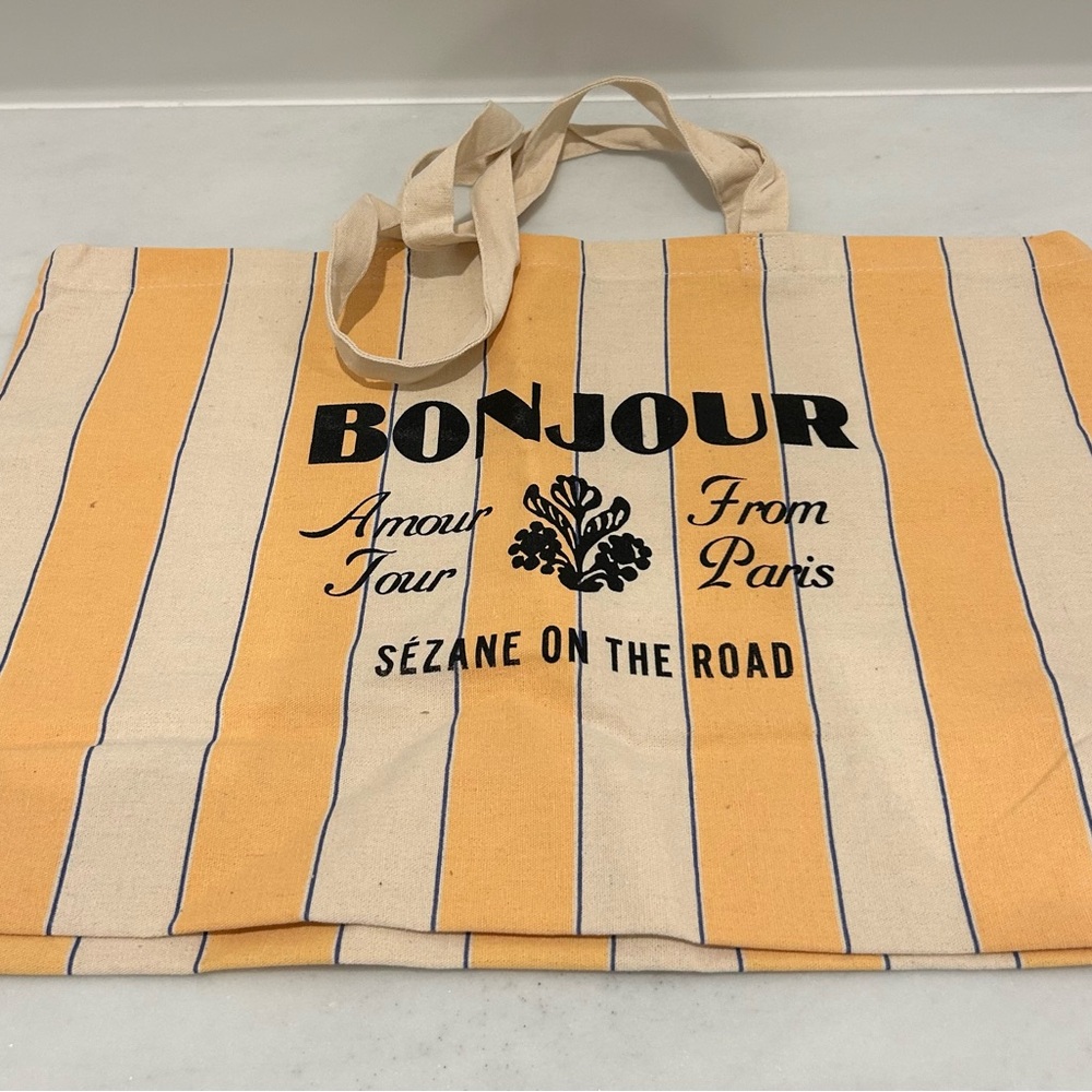 Sézane Bonjour Tote Bag